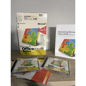Microsoft Office 2000 Premium, 2 CDs with a product key, Manual